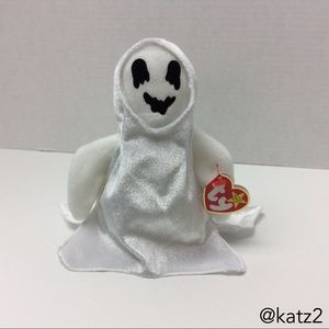 Ty Beanie Baby Retired Sheets the Ghost Halloween 1999